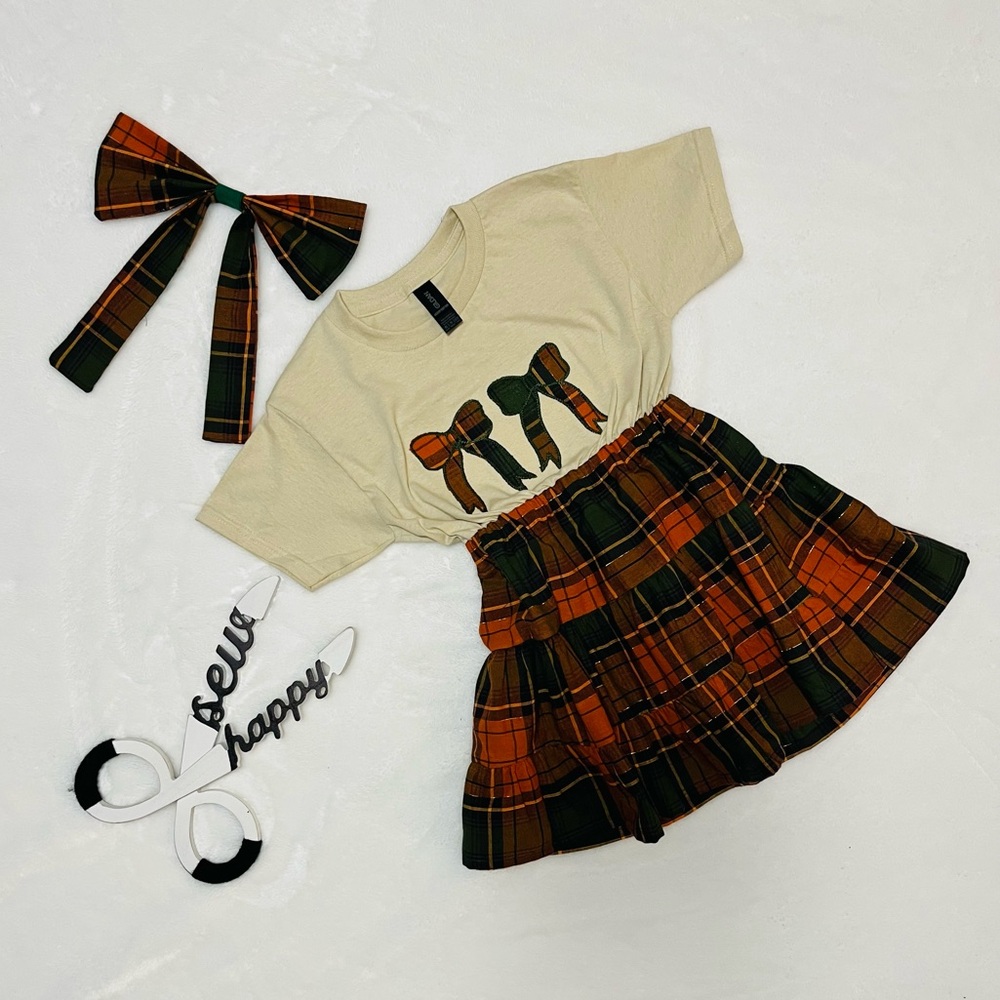 Kids three tiered shirt dress